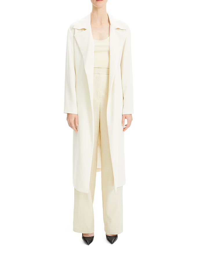 Theory classic top crepe simple trench