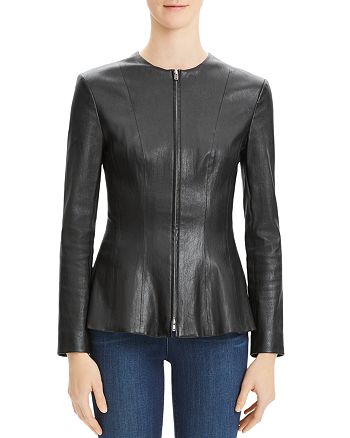 Theory Movement Leather Jacket | Bloomingdale's