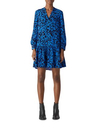 whistles jungle cat smock dress