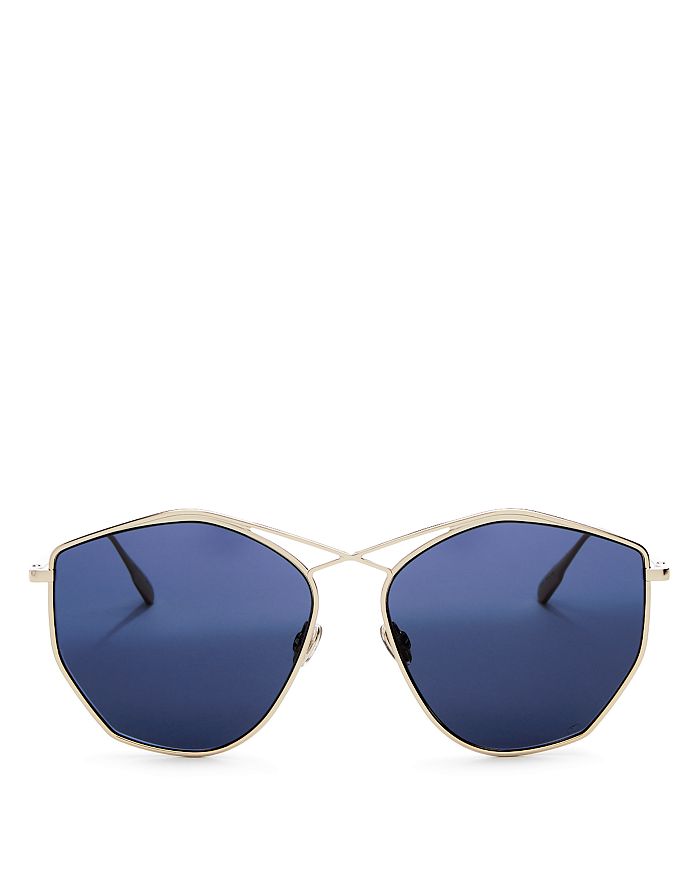 Dior Women's Stellaire Mirrored Geometric Sunglasses, 59mm In Gold/blue