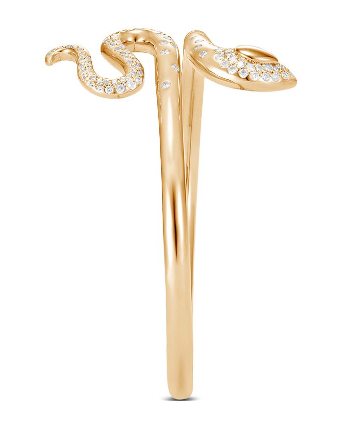 Shop John Hardy 18k Yellow Gold Legends Cobra Diamond Pave Flex Cuff - 100% Exclusive In White/gold