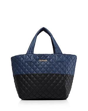 Mz Wallace Small Metro Tote In Black/blue