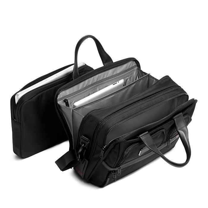 Shop Tumi Alpha 3 Expandable Organizer Laptop Brief In Black