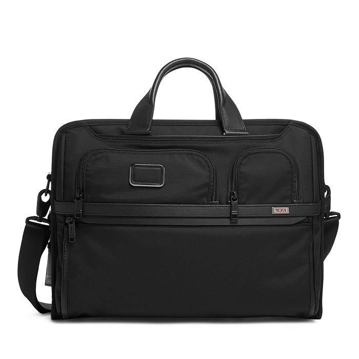Tumi Alpha 3 Compact Large Laptop Brief In Black