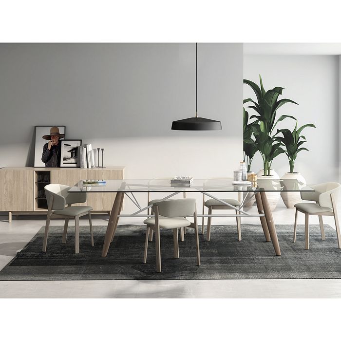 Shop Huppe Connection Dining Table In Natural White Oak/cream