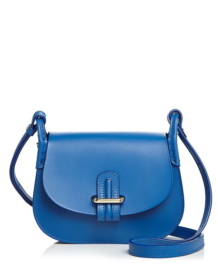 Celine Lefebure Roxane Tiny Leather Crossbody - 100% Exclusive In Cobalt/gold