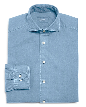 Eton Slim Fit Soft Shirt In Light Blue