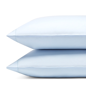 Matouk Luca Satin Stitch Standard Pillowcase, Pair In Sky