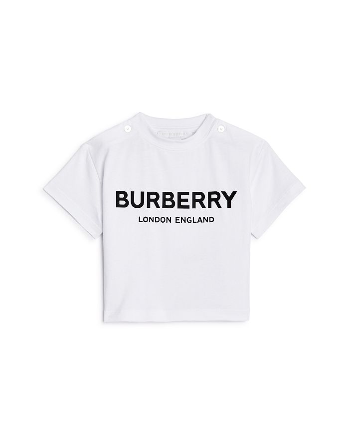 Burberry Unisex Mini Robbie Logo Tee - Baby In White