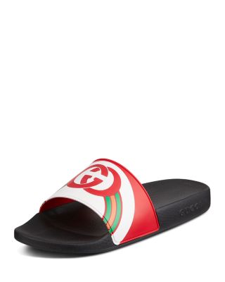 Gucci Men's Logo Slide Sandals 