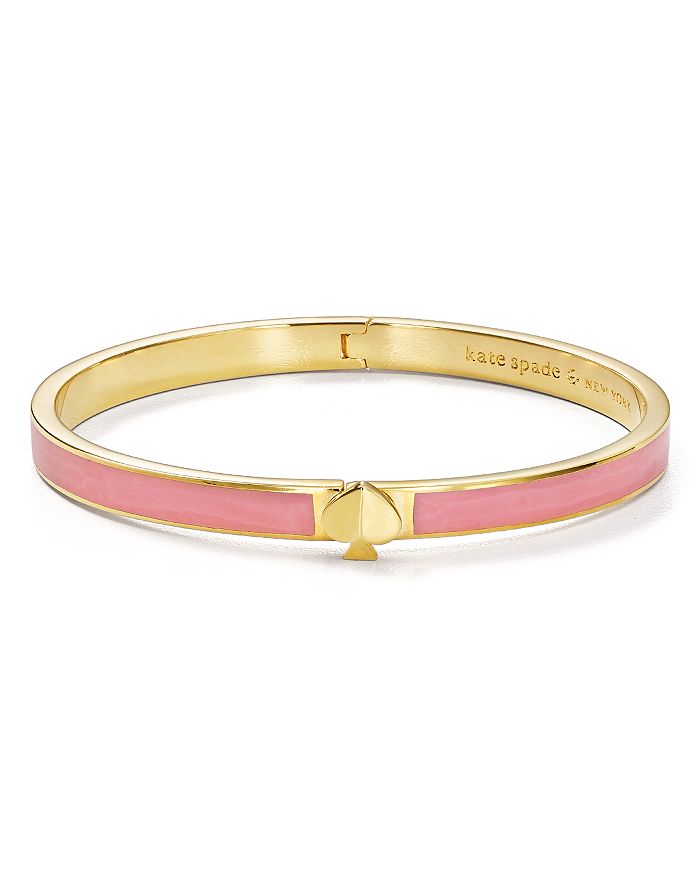 Kate Spade Spade Thin Bangle Bracelet In Light Pink | ModeSens