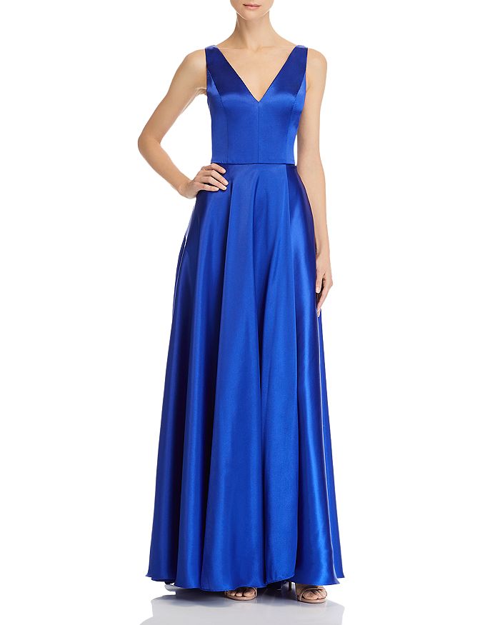 Aqua Charmeuse Gown - 100% Exclusive In Royal | ModeSens