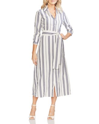 VINCE CAMUTO Striped Shirt Dress | Bloomingdale's