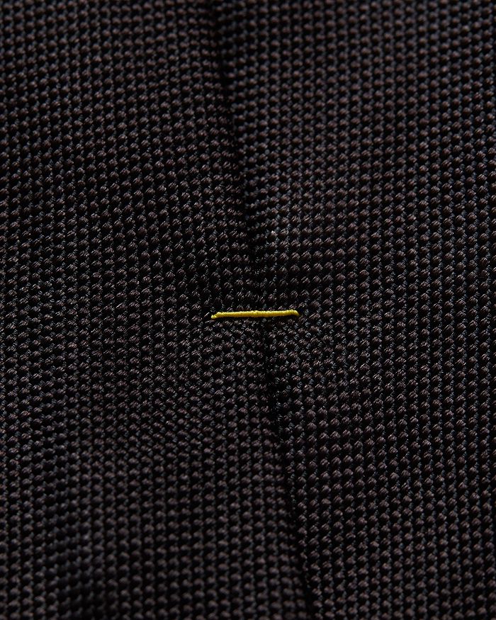 Shop Eton Solid Textured Silk Classic Tie In Black