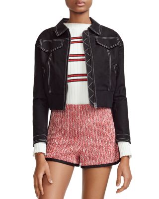 maje cropped jacket