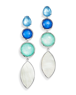 Ippolita Accessories STERLING SILVER WONDERLAND MOTHER-OF-PEARL DOUBLET DROP EARRINGS