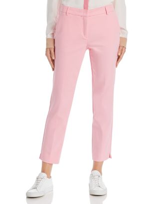 Marella Pacos Topstitched Straight-Leg Pants | Bloomingdale's