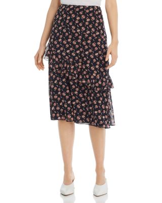 floral midi skirt 100