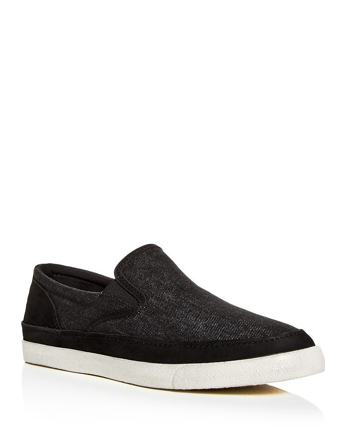 John Varvatos Star USA Men s Jet Denim Suede Slip On Sneakers Bloomingdale s