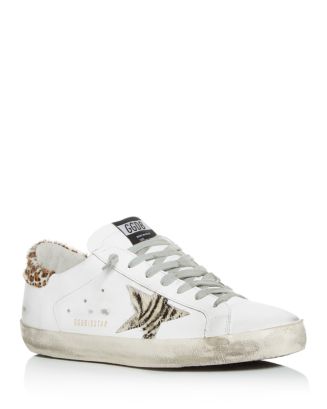 Golden Goose Deluxe Brand Unisex Distressed Leather & Calf Hair Low-Top ...