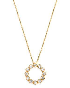 Bloomingdale's Diamond Circle Pendant Necklace in 14K Yellow Gold, 0.30 ct. t.w. - 100% Exclusive