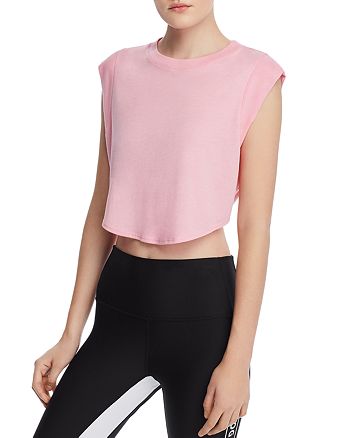 Alo Yoga Echo Cropped Tee Bloomingdale S
