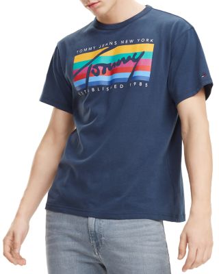 tommy jeans rainbow shirt