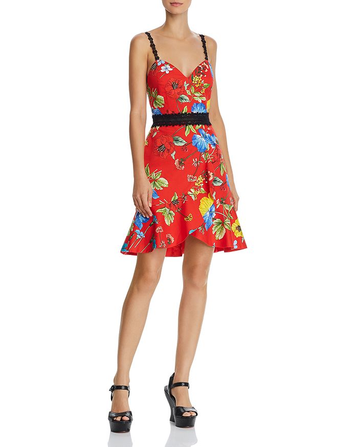 Alice and olivia deals kirby ruffle dress