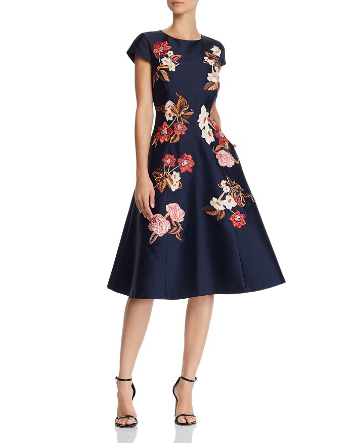 Sachin and Babi Leigh Floral Embroidered Midi Dress | Bloomingdale's