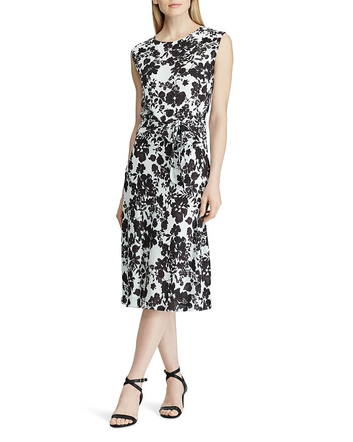 Ralph Lauren Belted Floral-Print Dress | Bloomingdale's