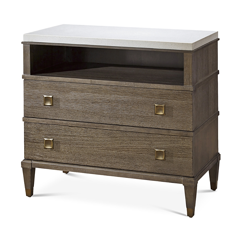 Universal Bloomingdale's Leo Two-drawer Nightstand In Wood