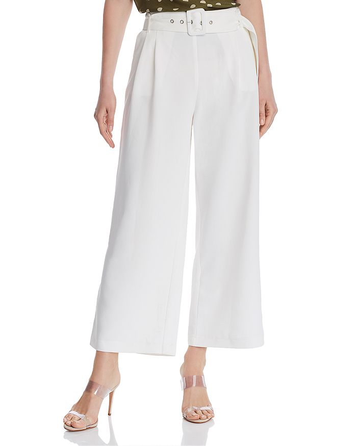 CHRISELLE LIM Belted Cropped Wide-Leg Pants - 100% Exclusive ...