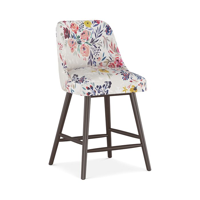 Sparrow & Wren Anita Printed Counter Stool - 100% Exclusive In Bianca Floral Multi