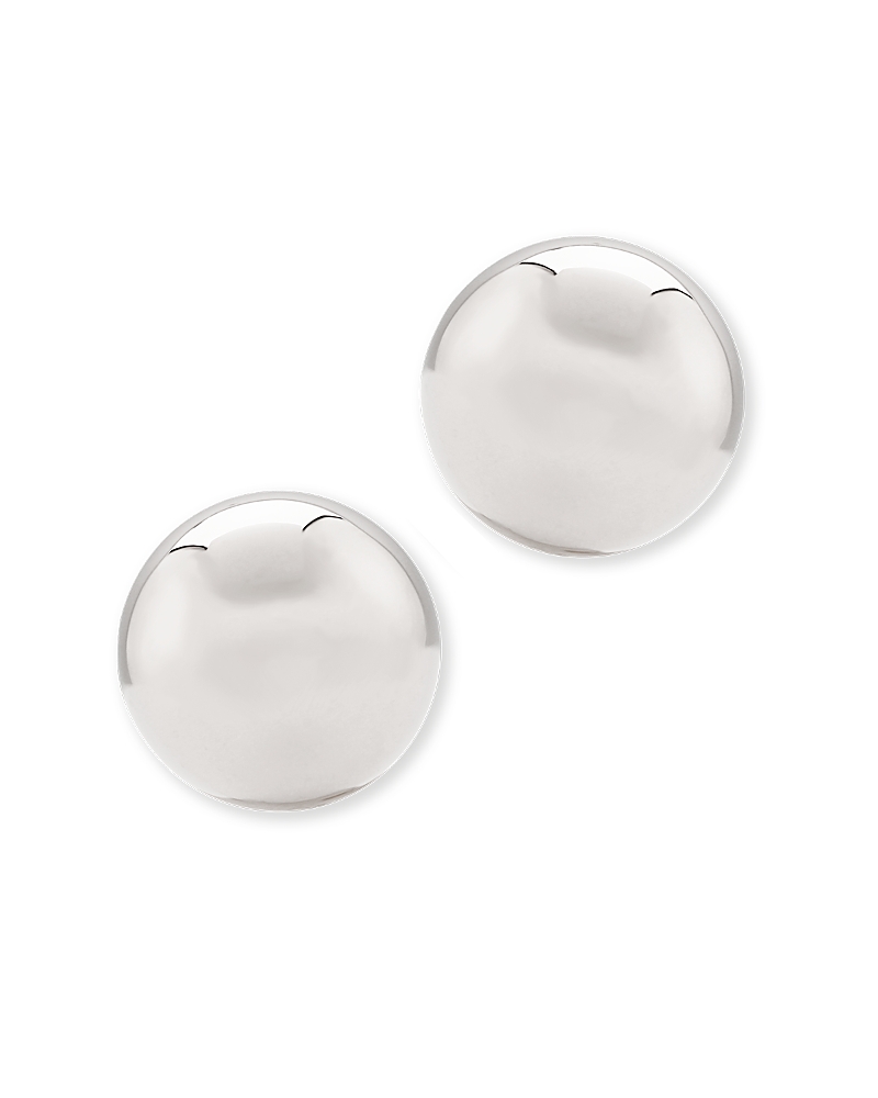 Bloomingdale's Small Ball Stud Earrings In 14k White Gold - Exclusive In White