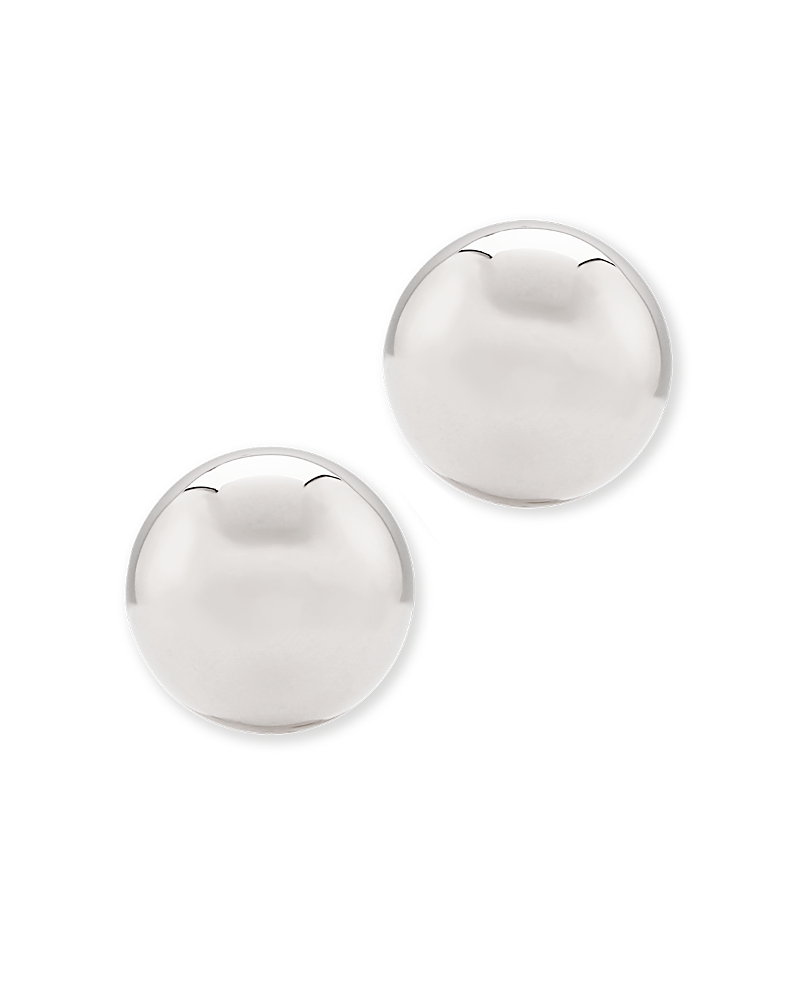 Bloomingdale's Ball Stud Earrings In 14k White Gold - Exclusive In White