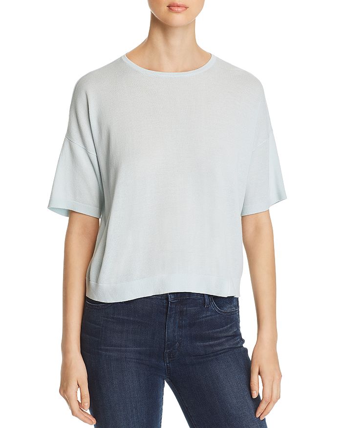 Eileen Fisher Round-Neck Knit Top | Bloomingdale's