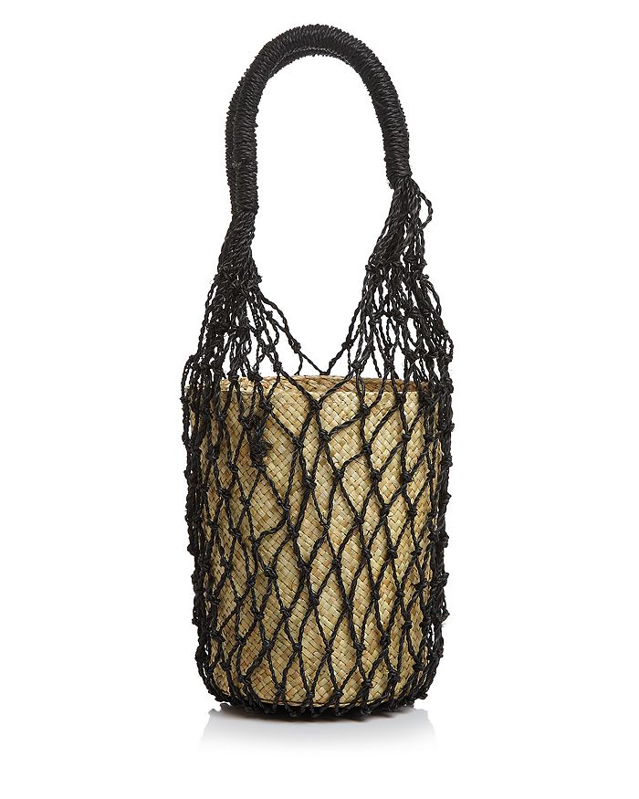 Aqua Rai Small Net Bucket Bag - 100% Exclusive In Black/natural