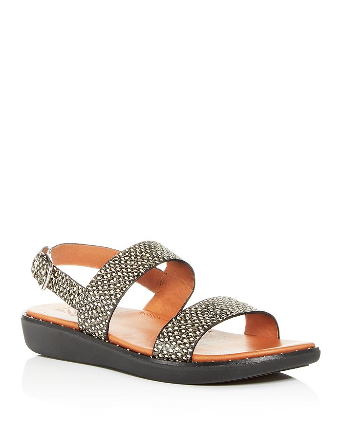 FITFLOP FITFLOP WOMEN'S BARRA SLINGBACK SNAKE-EMBOSSED SANDALS,R92