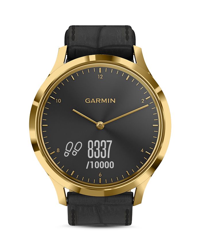 Garmin Vivomove Hr Touchscreen Hybrid Smartwatch, 43mm In Black/black