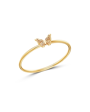 Zoe Chicco 14K Yellow Gold Itty Bitty Butterfly Ring