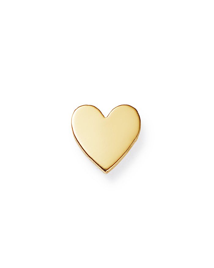 Zoë Chicco 14k Yellow Gold Single Itty Bitty Heart Stud Earring