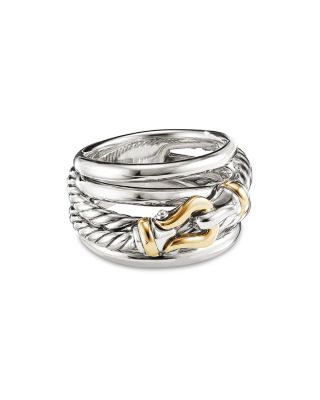 David Yurman - Buckle Ring with 18K Yellow Gold