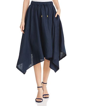 DKNY Linen Handkerchief-Hem Skirt | Bloomingdale's