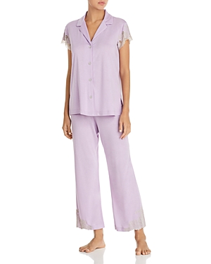 NATORI LUXE SHANGRI-LA CROPPED PJ SET,F76256