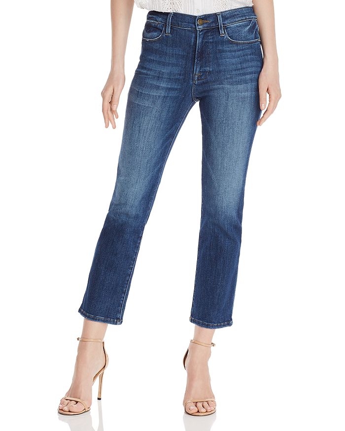 FRAME Le High Ankle Straight-Leg Jeans in Bestia | Bloomingdale's