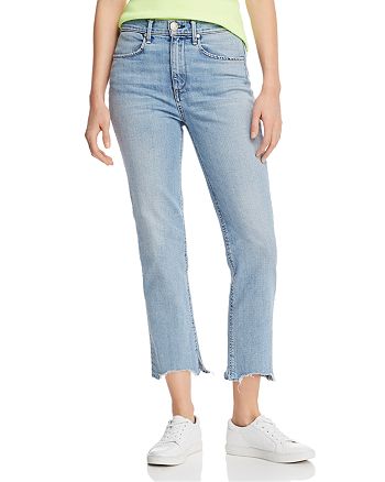 Rag Bone Nina High Rise Ankle Cigarette Jeans In Lapis Bloomingdale S