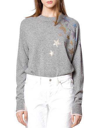 Zadig & Voltaire Gaby Embellished Cashmere Sweater | Bloomingdale's