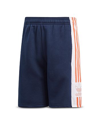 Adidas Girls Side Stripe Fleece Basketball Shorts Big Kid