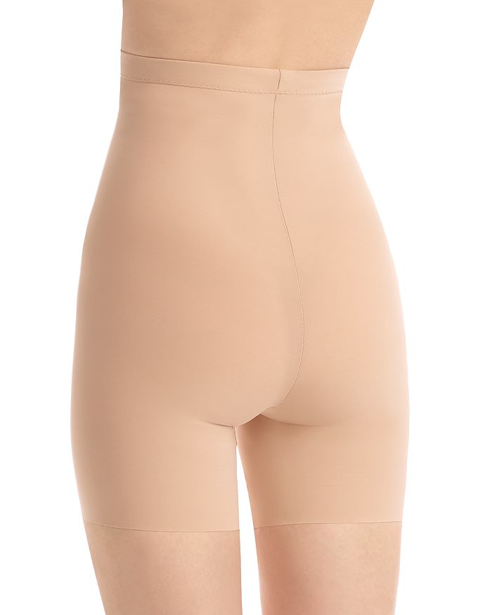 Shop Commando Classic Control High-waisted Shorts In Beige