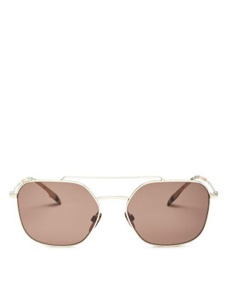 Burberry - Men's Brow Bar Square Sunglasses, 56mm